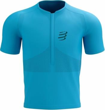 Compressport Trail Half-Zip Fitted SS Top M Hawaiian Ocean/Shaded Spruce M