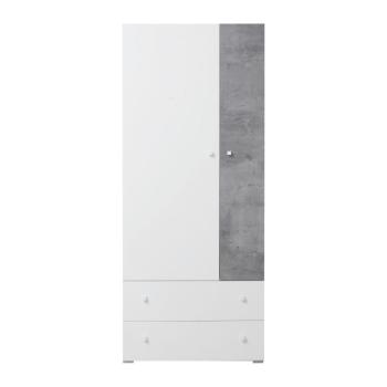 Meblar  Šatníková skriňa SIGMA SI3 L/P Farba: biela/beton