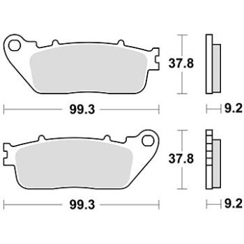 Braking brzdové doštičky (semi-metalická zmes SM1) (2 ks) M501 – 194 (M501-194)