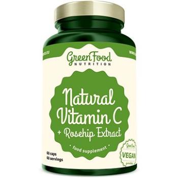 GreenFood Nutritio  Natural Vitamin C + Rosehip Extract 60cps (8594193926763)