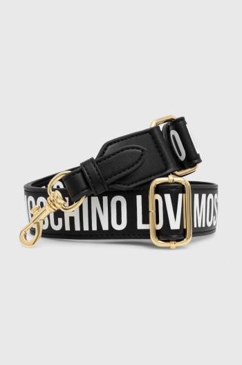 Popruh ku kabelke Love Moschino čierna farba, JC6404PP1LLV100A