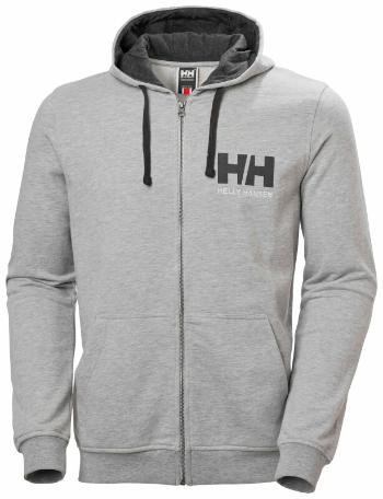 Helly Hansen Men's HH Logo Full Zip Hoodie Grey Melange 3XL