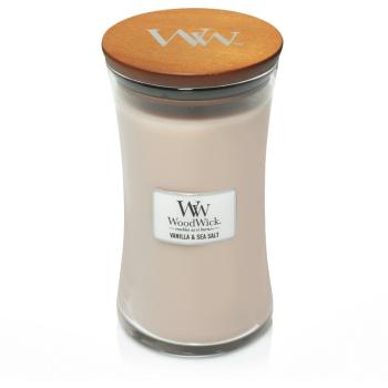 WOODWICK SVIECKA OVALNA VAZA VANILLA AND SEA SALT 609,5G, 93191EU