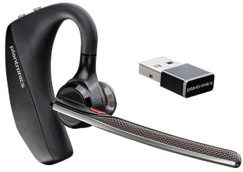 Plantronics Voyager 5200 UC, bluetooth v4.1 headset na jedno ucho s háčkem, pouzdrem a BT adaptérem