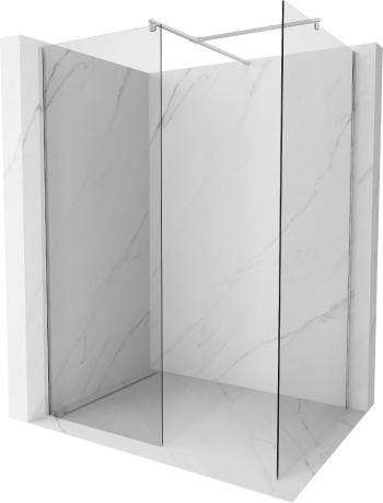 MEXEN/S - Kioto Sprchová zástena Walk-in 100 x 80 cm, transparent, chróm 800-100-202-01-00-080