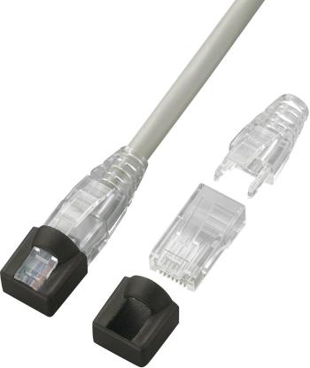 TRU COMPONENTS RJ45 Konektor RJ45, priehľadný 749224 zástrčka, rovná    priehľadná 1 ks