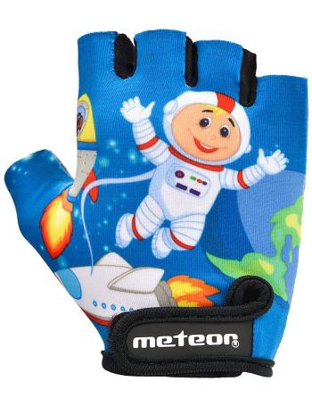 Detské cyklistické rukavice Meteor Space Jr vel. M