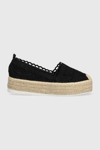 Espadrilky Answear Lab čierna farba, na platforme