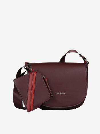 Vínová dámska crossbody kabelka Tom Tailor