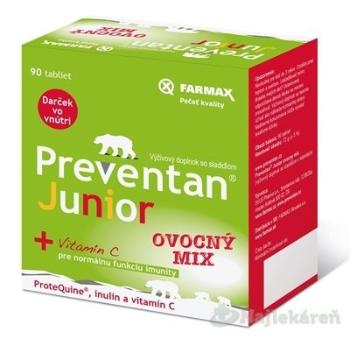 Preventan Junior ovocný mix 90 tabliet