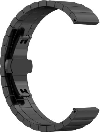 4wrist Ocelový tah s motýlovou sponou 20 mm - Black