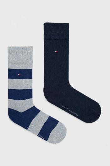 Ponožky Tommy Hilfiger (2-pak) pánske, tmavomodrá farba