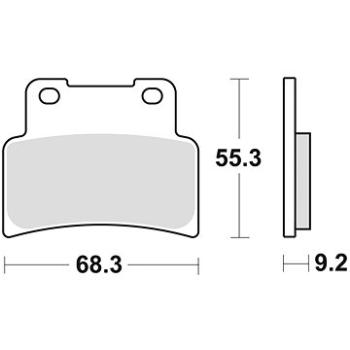 Braking brzdové doštičky (sinterová zmes CM55) (2 ks) M501 – 232 (M501-232)