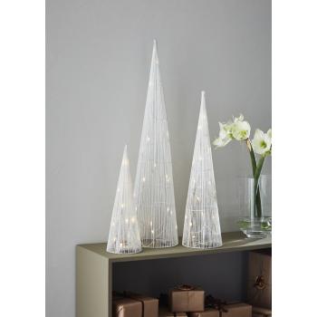Biela vianočná svetelná dekorácia Markslöjd Dunge