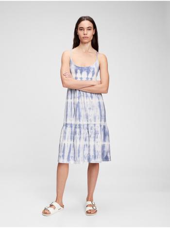 Šaty racerback tiered midi dress Modrá