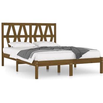 Rám postele medovo hnedý masívna borovica 135 × 190 cm Double, 3103976