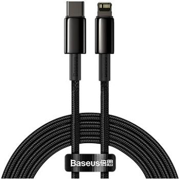 Baseus Tungsten Gold Fast Charging Data Cable Type-C to Lightning PD 20 W 2 m Black (CATLWJ-A01)