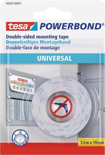 tesa UNIVERSAL 58565-00001-00 montážna páska tesa® POWERBOND biela (d x š) 1.5 m x 19 mm 1 ks