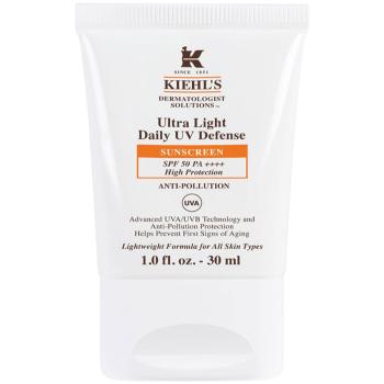 Kiehl's Ultra Light Daily UV Defense ultraľahký ochranný fluid pre všetky typy pleti vrátane citlivej SPF 50+ 30 ml