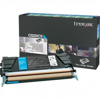 LEXMARK C5220CS - originálny toner, azúrový, 3000 strán