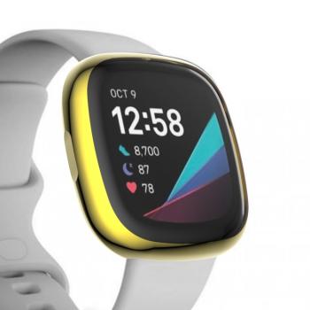 TPU Ochranný obal Fitbit Versa 3 / Fitbit Sense zlatý