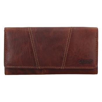 Lagen Dámska peňaženka kožená PWL-388/M Hnedá
