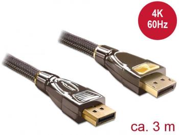 Delock DisplayPort prepojovací kábel #####DisplayPort Stecker, #####DisplayPort Stecker 3.00 m antracitová 82772  #####D