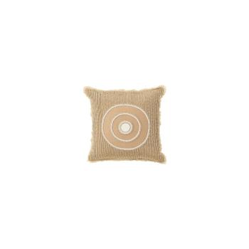 J-line  COUSSIN CERCLE IBIZ CO BLA/BEI (49.5x49.5x4cm)  Vankúše Béžová