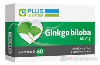 PLUS LEKÁREŇ Ginkgo biloba 60 mg 1x60 ks
