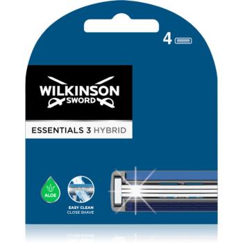 Wilkinson Sword Essentials 3 Hybrid náhradné žiletky 4 ks 4 ks