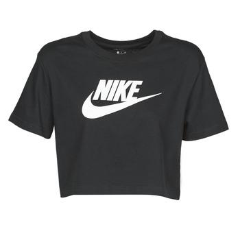 Nike  Tričká s krátkym rukávom W NSW TEE ESSNTL CRP ICN FTR  Čierna