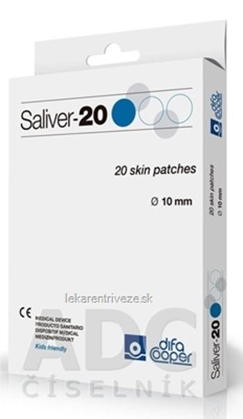 Saliver - 20 náplasť na odstr. bradavíc s kys. salicylovou Ø 10 mm, 1x20 ks