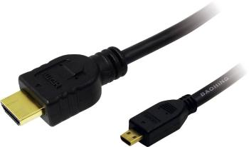 LogiLink HDMI prepojovací kábel #####HDMI-A Stecker, #####HDMI-Micro-D Stecker 1.50 m čierna CH0031  #####HDMI-Kabel