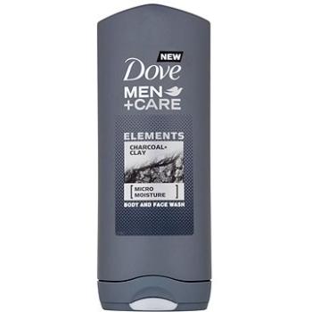 Dove Men + Care Charcoal & Clay sprchovací gél na telo a tvár pre mužov 400 ml (8710447205273)