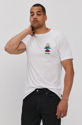 Tričko Rip Curl pánske, biela farba, s potlačou