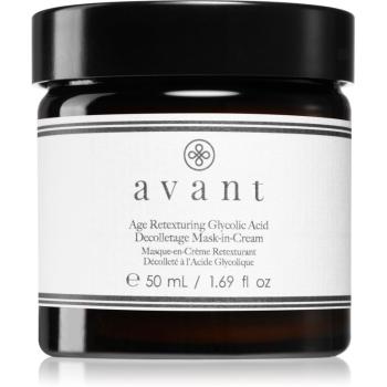 Avant Age Defy+ Age Retexturing Glycolic Acid Mask-in-Cream krémová maska na krk a dekolt 50 ml