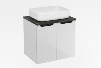 Kúpeľňová skrinka pod umývadlo Naturel Stilla 60x60x45 cm biela STILLAD06033DC