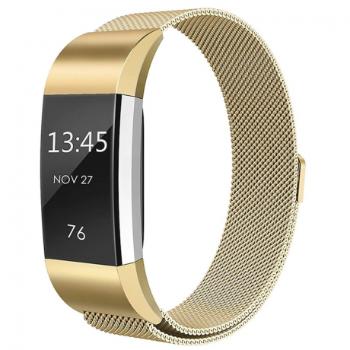 Fitbit Charge 2 Milanese (Large) remienok, Gold (SFI001C02)