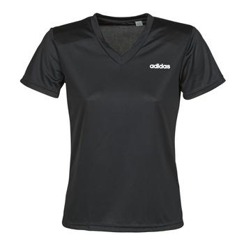 adidas  Tričká s krátkym rukávom W D2M SOLID T  Čierna