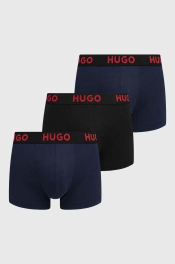 Boxerky HUGO 3-pak pánske,tmavomodrá farba,50496723