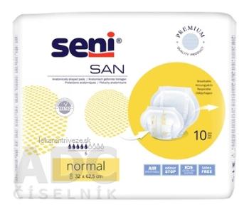 Seni SAN Normal plienky vkladacie, anatomické, 5 kvap. 1300 ml, 1x10 ks