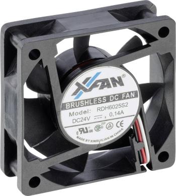 X-Fan RDH6025S2 axiálny ventilátor 24 V/DC 25.8 m³/h (d x š x v) 60 x 60 x 25 mm