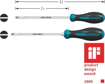 dielňa skrutkovač pre skrutky Microstix Hazet HEXAnamic 802-55 Šírka čepele: 5.5 mm Dĺžka drieku: 125 mm