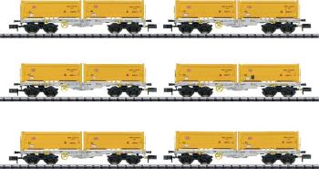MiniTrix 15075 Súprava na prepravu kontajnerov N AEE, vyťahovací vlak Sgmmns 190