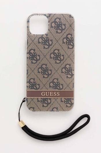 Puzdro na mobil Guess iPhone 14 Pro 6,1" hnedá farba