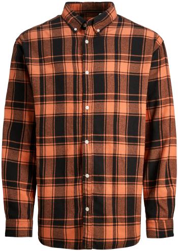 Jack&Jones Pánska košeľa JORCOZY Wide Fit 12246648 Ginger M