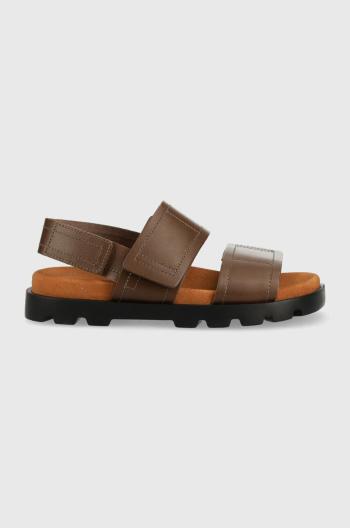 Kožené sandále Camper Brutus Sandal dámske, hnedá farba, na platforme, K201323.009