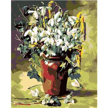 Maľovanie podľa čísel – Veľkonočné kvety v hnedej váze (HRAmal00436nad)