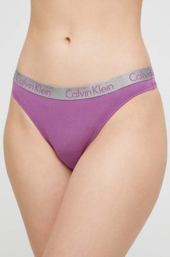 Tangá Calvin Klein Underwear fialová farba