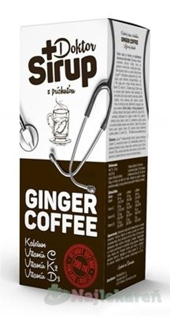 Doktor Sirup GINGER COFFEE kalciový sirup 200 ml